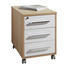 ROLLCONTAINER Weiß, Eichefarben - Eichefarben/Silberfarben, Design, Kunststoff (43/59/65cm) ROLLCONTAINER Weiß, Eichefarben - Eichefarben/Silberfarben, Design, Kunststoff (43/59/65cm)