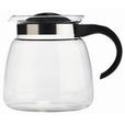 TEEKANNE 1,8 l  - Klar/Schwarz, KONVENTIONELL, Glas/Kunststoff (1,8l) - Novel