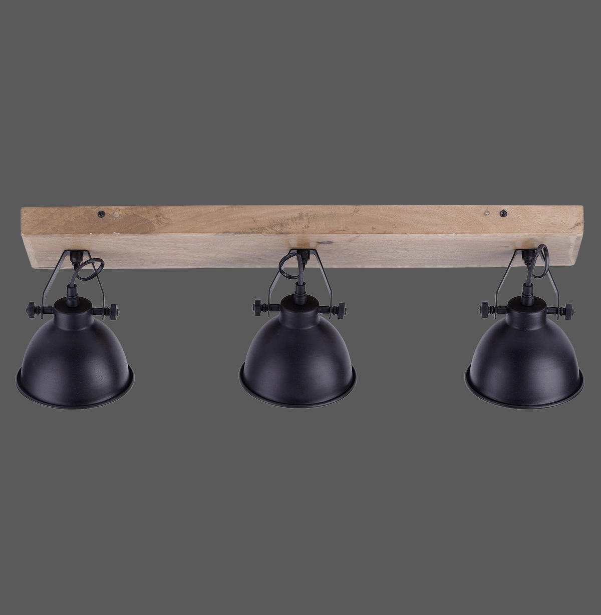 DECKENLEUCHTE SAMIA 74/15/22,5 cm   - Schwarz, Trend, Holz/Metall (74/15/22,5cm)
