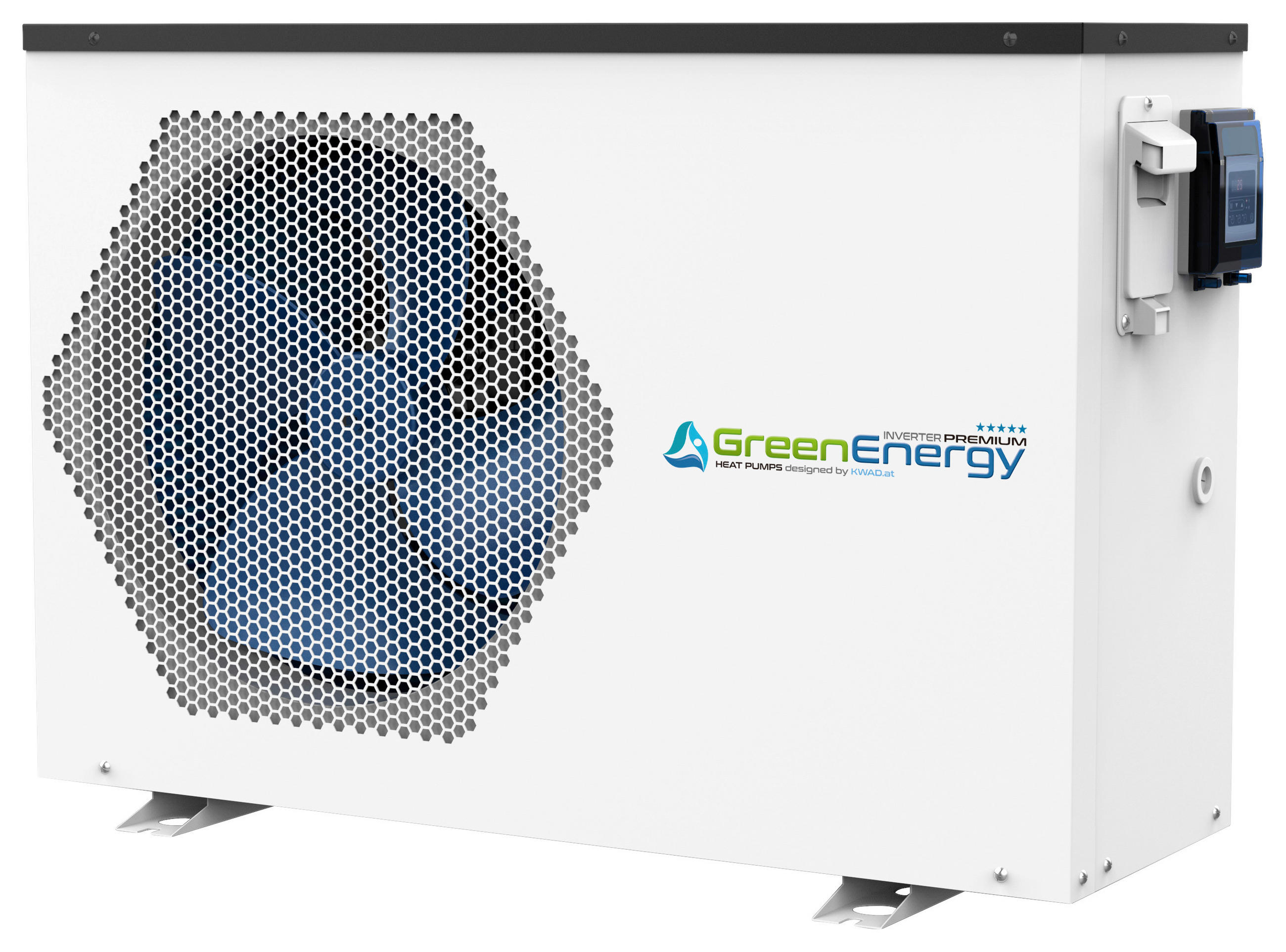 WÄRMEPUMPE  - Weiß, MODERN, Kunststoff/Metall (91/33/66cm)