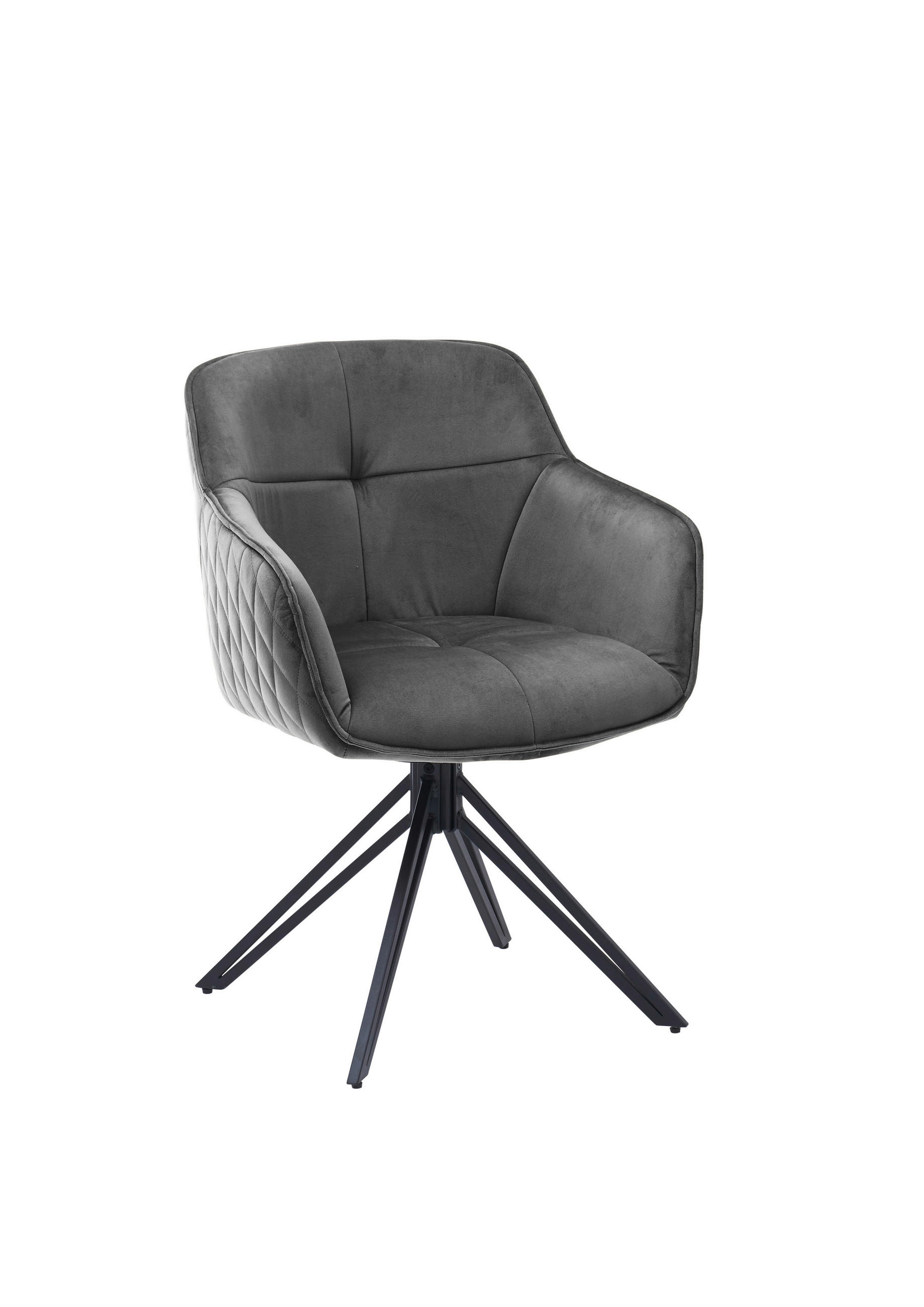 Scaun Cu Brațe din textil, gri