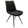 STUHL Webstoff Schwarz  - Schwarz, Design, Textil/Metall (51/89/66cm) - Novel