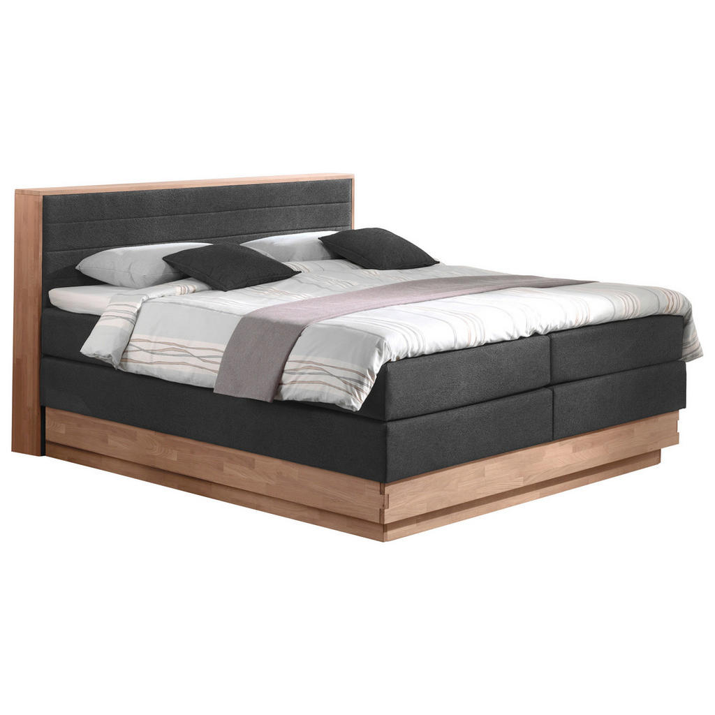 Boxspringbett H2xh2 mit Topper & Bettkasten 180x200 Moneta