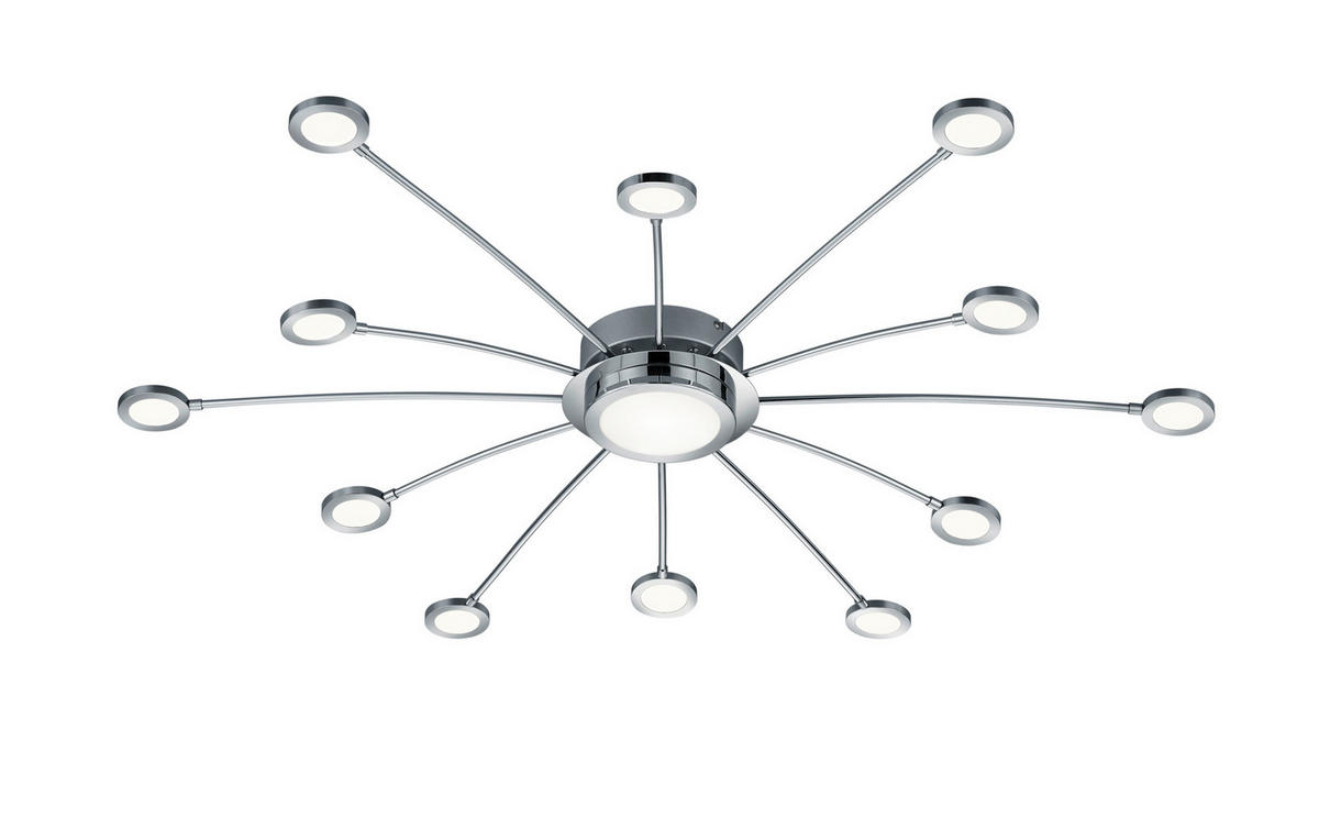Plafonieră Cu Led 2,1 W    100/100/20 cm  - alb/culoare crom, Design, plastic/metal (100/100/20cm)