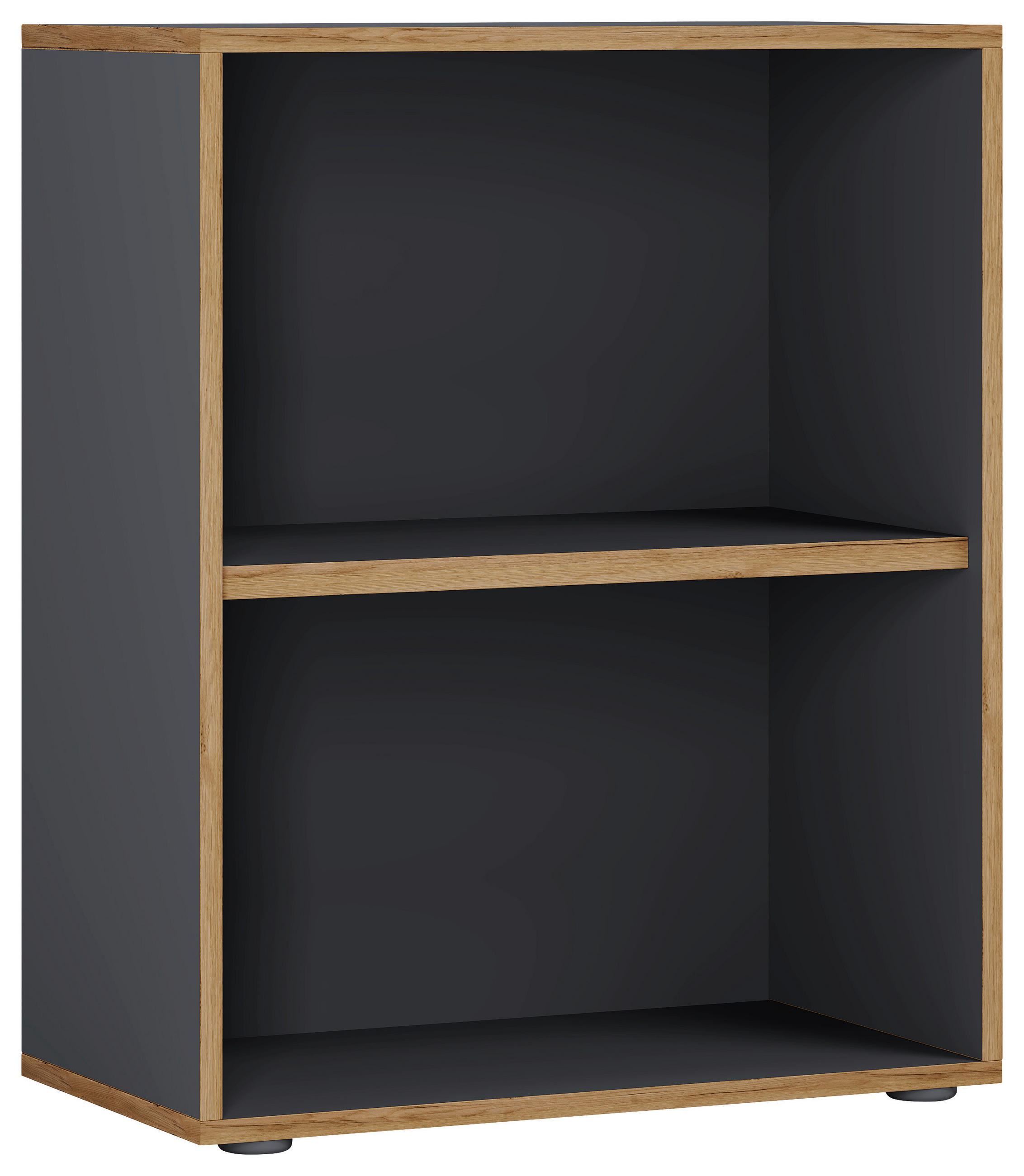 AKTENREGAL 60/74/33 cm - Honigeiche/Anthrazit, Design, Holzwerkstoff/Kunststoff (60/74/33cm) - MID.YOU