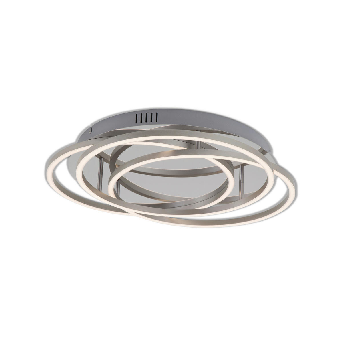 STROPNÍ LED SVÍTIDLO, 52,5/9,5 cm  - barvy chromu/barvy hliníku, Basics, kov (52,5/9,5cm)