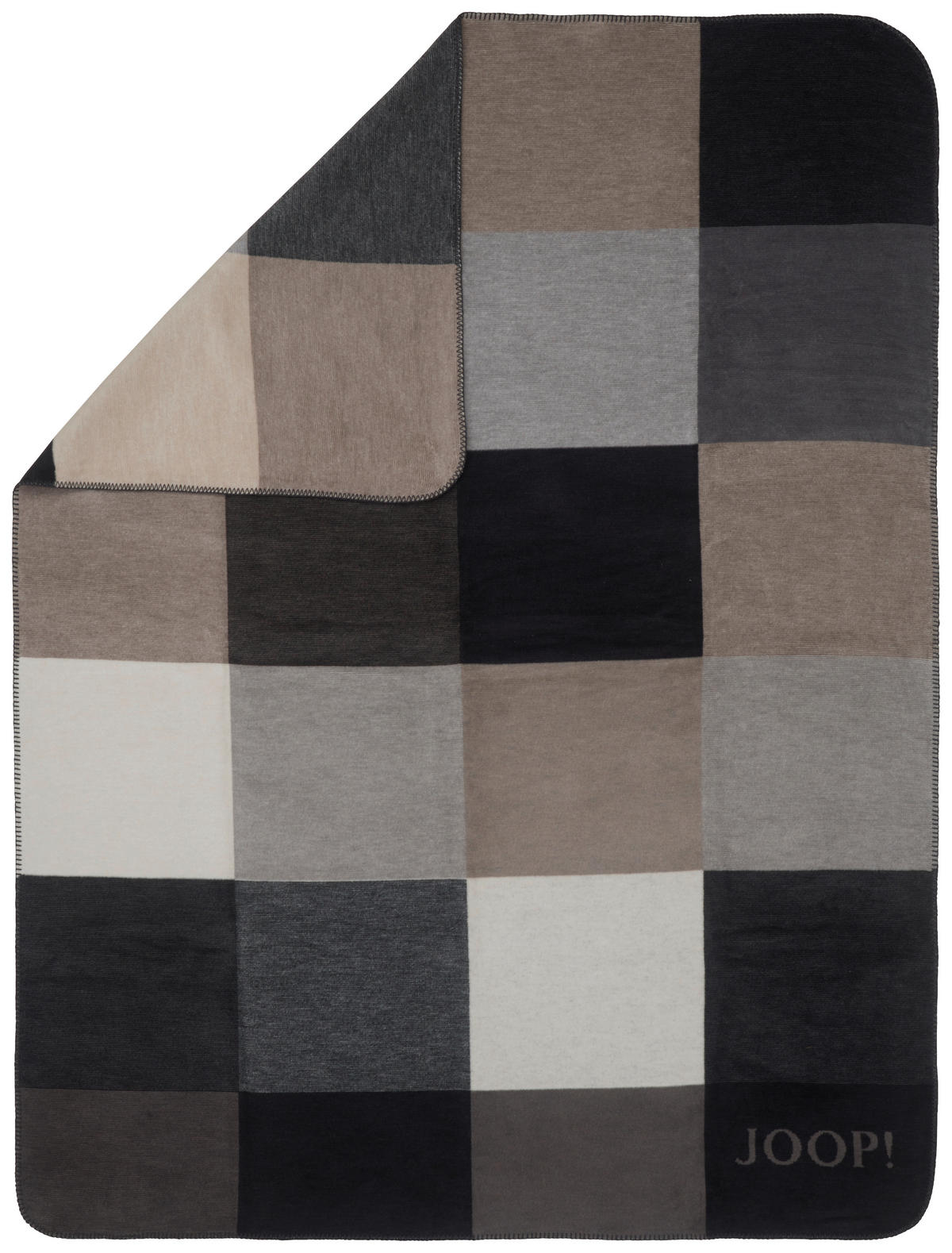 DOMÁCÍ DEKA, bavlna, 150/200 cm - černá/přírodní barvy, Design, textil (150/200cm) - Joop!