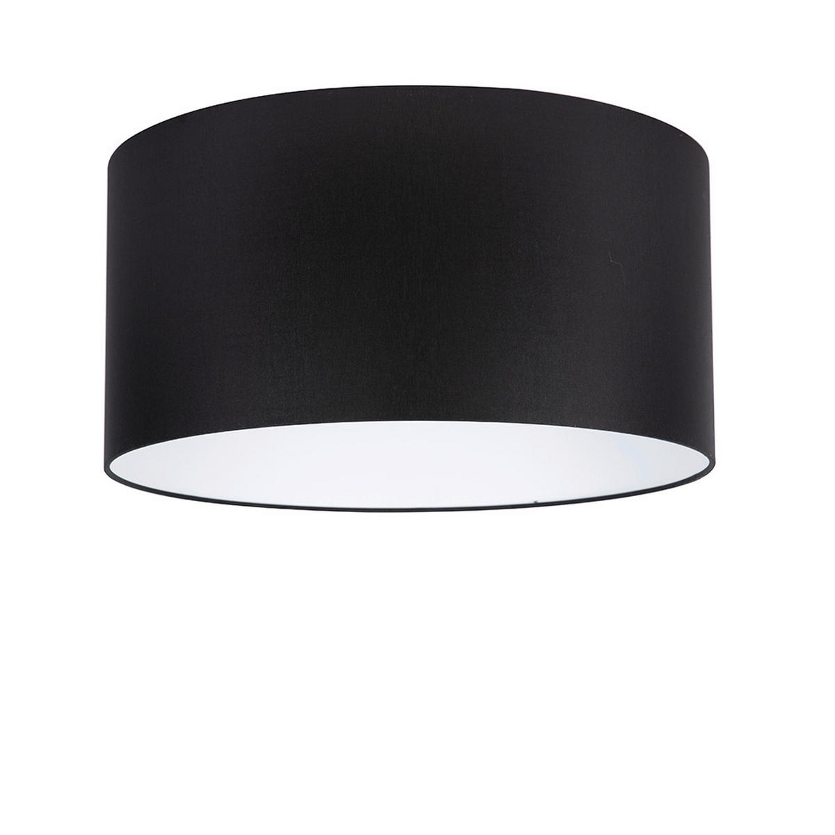 LEUCHTENSCHIRM Velour 50/25 cm   - Schwarz, Basics, Textil/Metall (50/25cm)