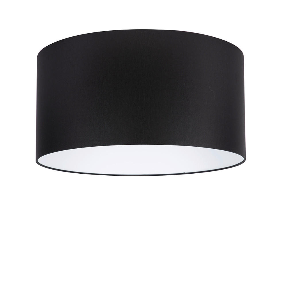 XXXLutz Leuchtenschirm Velour Schwarz 25 cm