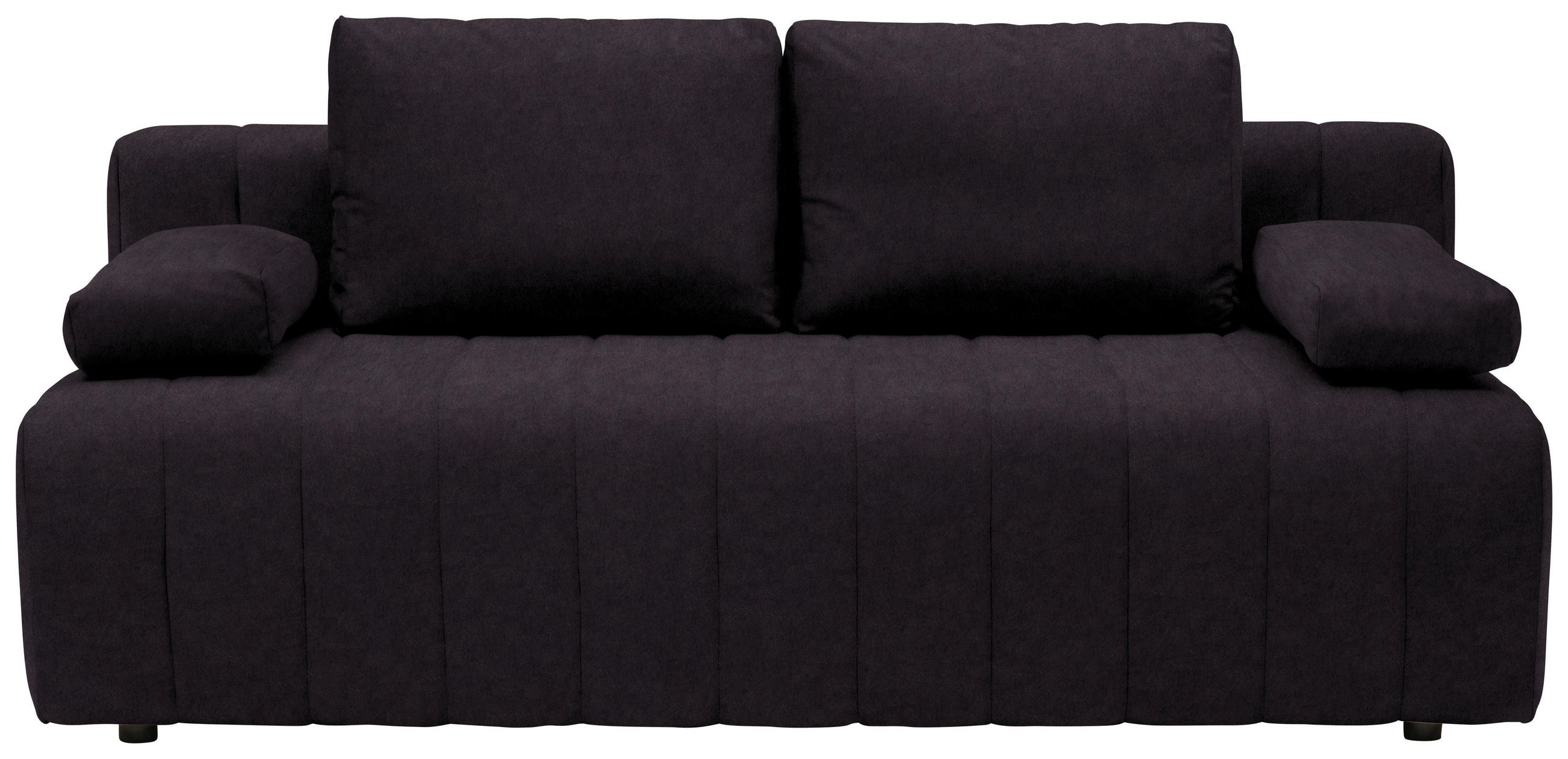 KANAPÉÁGY textil sötétbarna  - sötétbarna/fekete, Modern, műanyag/textil (194/78-87/92cm) - Xora