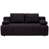 SCHLAFSOFA in Flachgewebe Dunkelbraun  - Dunkelbraun/Schwarz, Modern, Kunststoff/Textil (194/78-87/92cm) - Xora