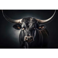 ALUMINIUMBILD Tiere  - Multicolor, Basics, Metall (120/80/2cm) - Euroart