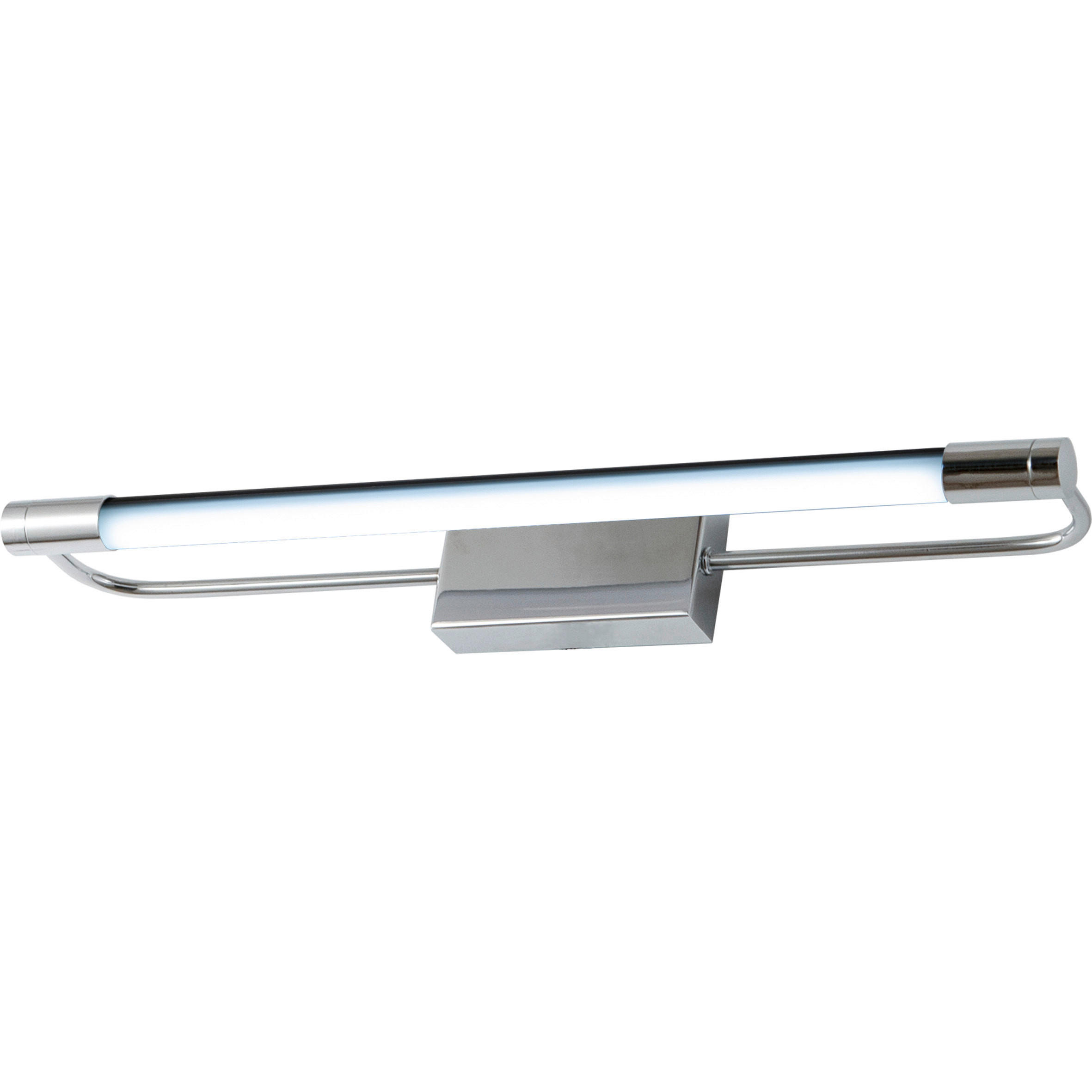 BADEZIMMER-WANDLEUCHTE - Chromfarben, Design, Kunststoff/Metall (40/5/8cm) - Fabas Luce