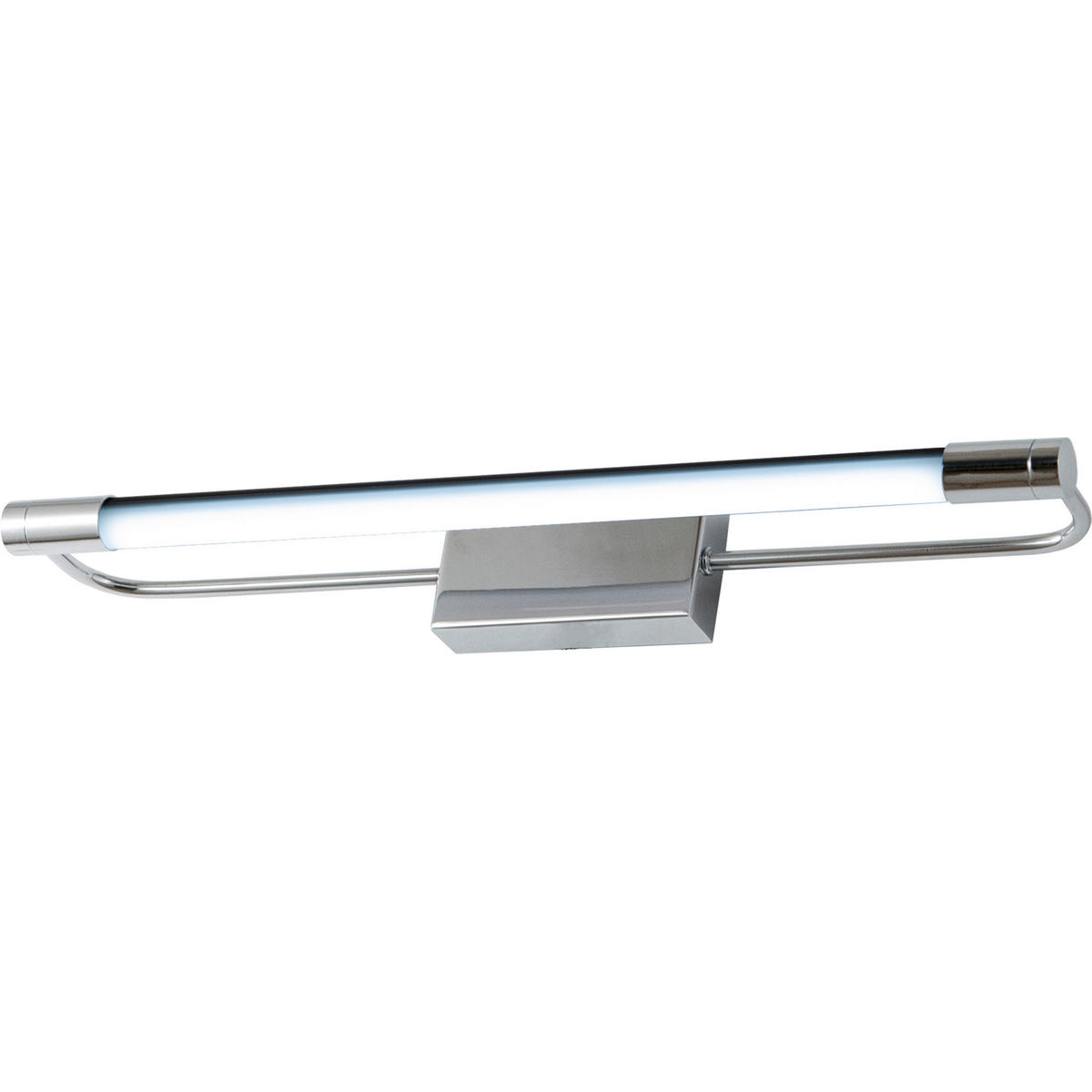 BADEZIMMER-WANDLEUCHTE - Chromfarben, Design, Kunststoff/Metall (40/5/8cm) - Fabas Luce