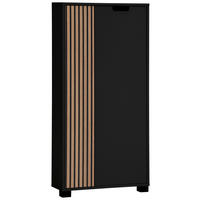 HIGHBOARD  in 59,8/124/19,55 cm  - Eichefarben/Schwarz, Design, Holzwerkstoff/Kunststoff (59,8/124/19,55cm) - MID.YOU