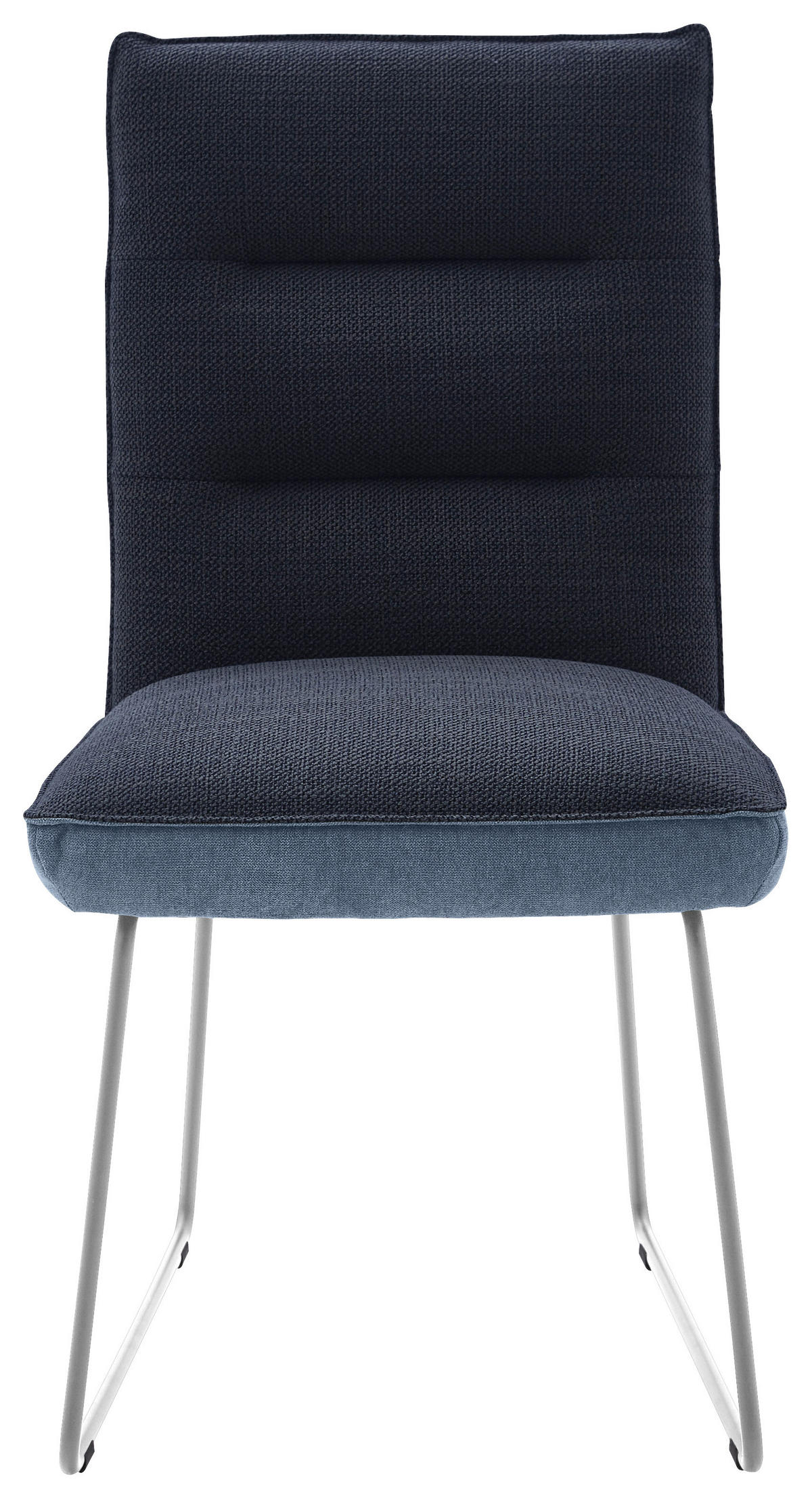 STUHL - Blau/Edelstahlfarben, Design, Textil/Metall (49/93/59cm) - Dieter Knoll
