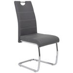 SCHWINGSTUHL  in Lederlook  - Chromfarben/Weiß, Design, Textil/Metall (43/98/59cm) - Carryhome