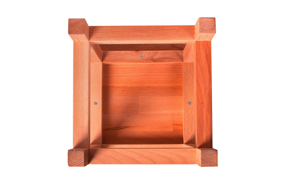 Universalhocker in  - Kernbuche, Basics, Holz (30/40/30cm) - Gardenson