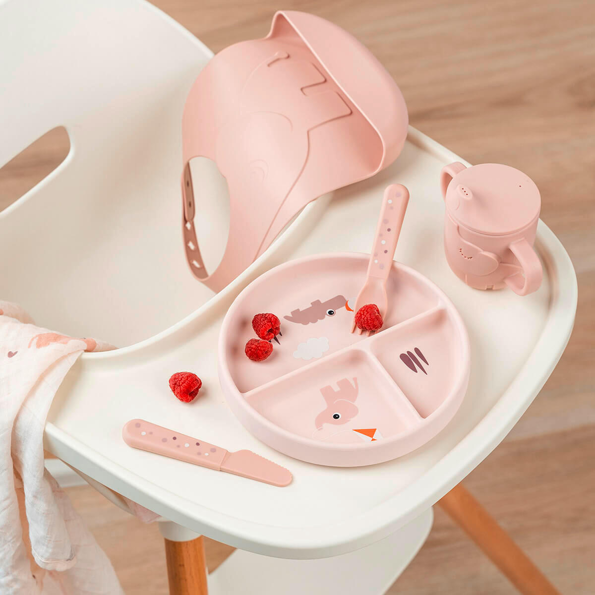 KINDERTELLER  - Hellrosa, Basics, Kunststoff (18/18/3,3cm)