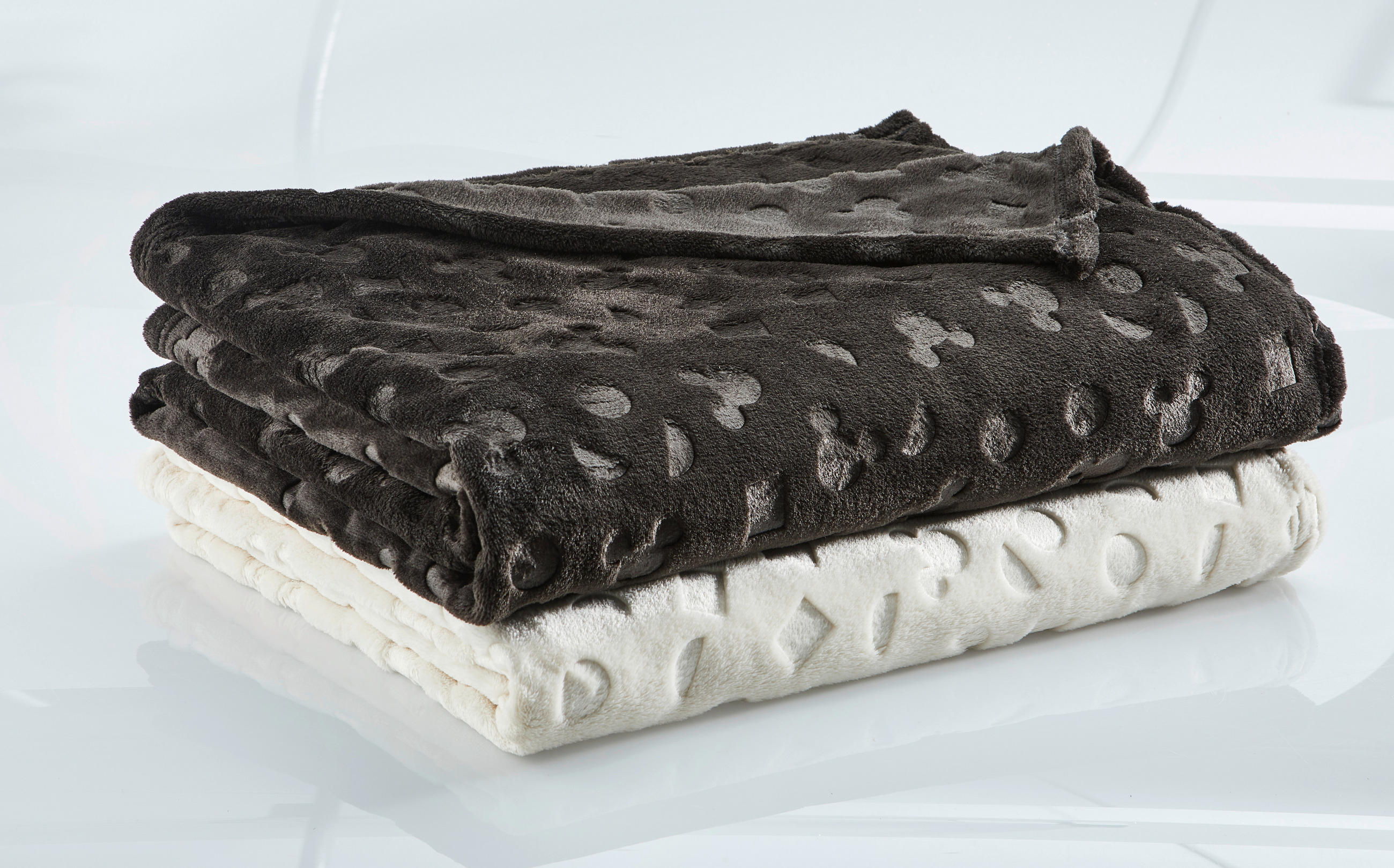 WOHNDECKE Micky&Minnie 150/200 cm  - Creme, Basics, Textil (150/200cm) - Disney