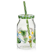 PAHAR DE BĂUT 450 ml  - multicolor, Trend, sticlă (7,6/13,3cm) - Homeware