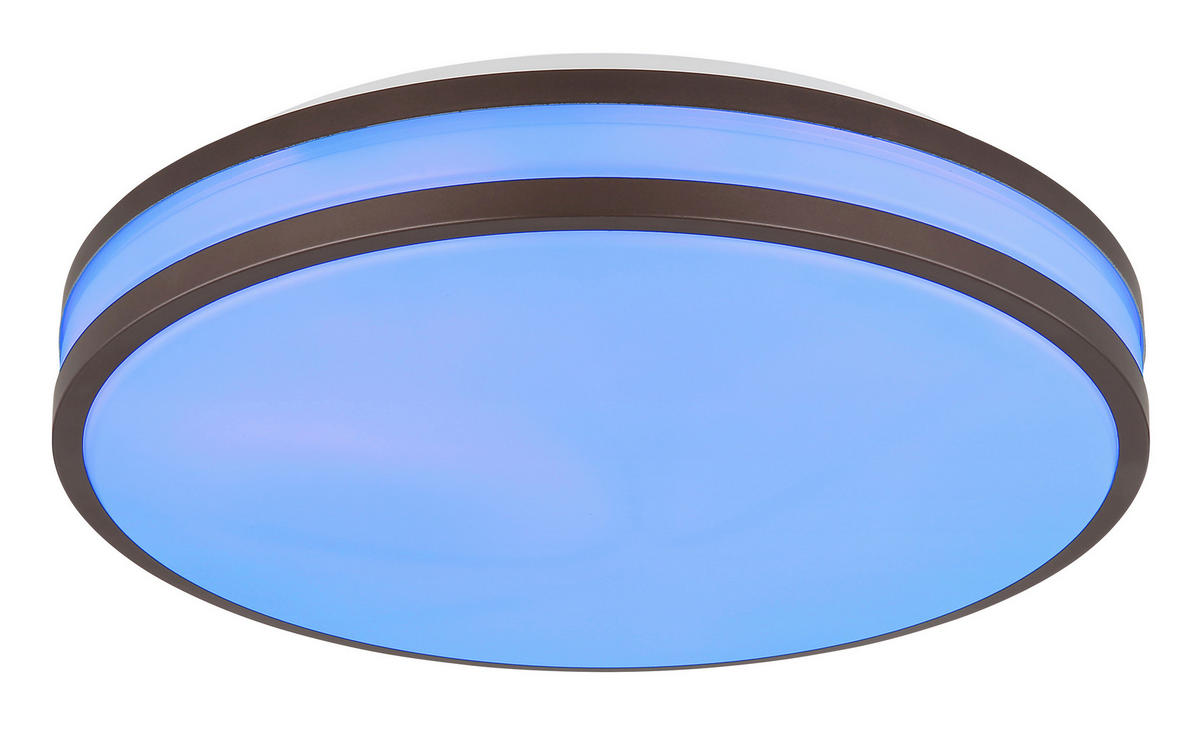 STROPNA LED-SVETILKA   //2700-6000 K/230 V/ - bela/barve kapučina, Konvencionalno, kovina/umetna masa (34/7cm) - Globo