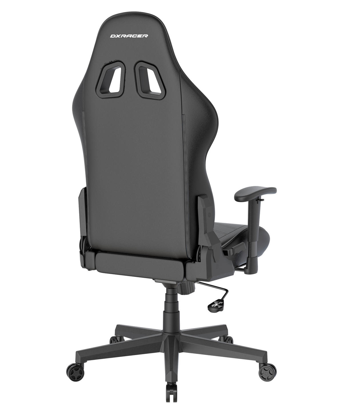 GAMINGSTUHL  in Lederlook Schwarz  - Schwarz/Weiß, KONVENTIONELL, Kunststoff/Textil (70/132/70cm) - Dxracer