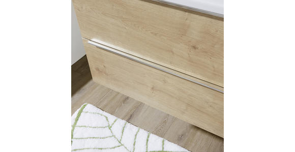 BADEZIMMER in 105 cm - Eichefarben/Weiß, Design, Keramik/Holzwerkstoff (105cm) - Novel