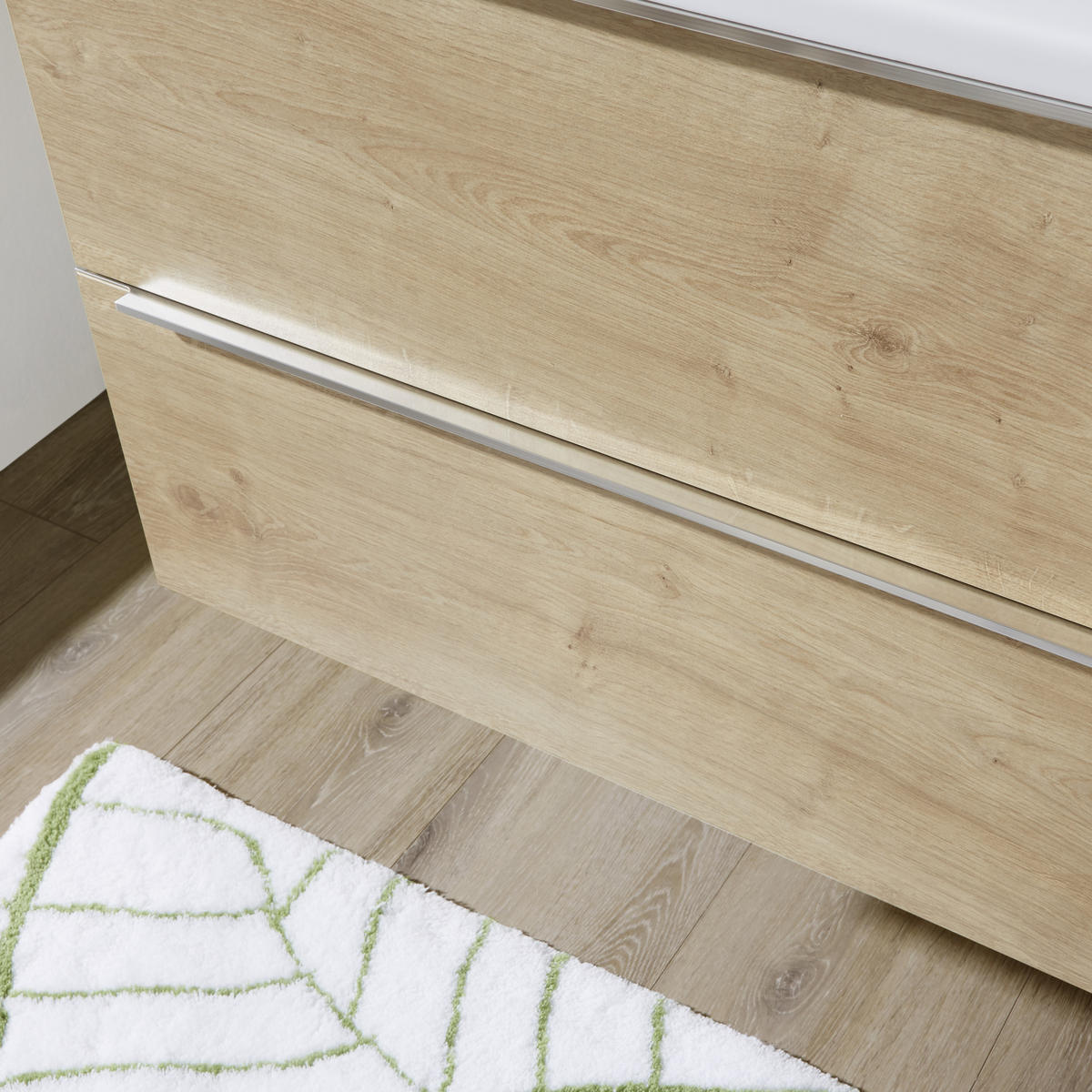 BADEZIMMER  in 105 cm  - Eichefarben/Weiß, Design, Keramik/Holzwerkstoff (105cm) - Novel