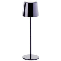 STOLNA PUNJIVA SVJETILJKA  - crni krom, Basics, metal (11/37/11cm)