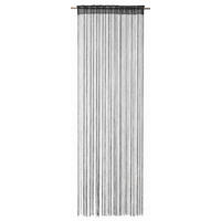 FADENVORHANG transparent  - Schwarz, Basics, Textil (145/245cm)