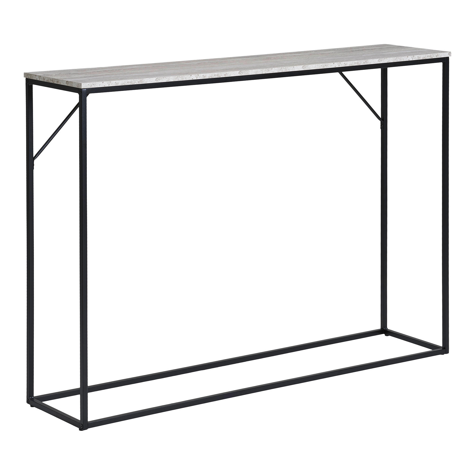 XXXLutz Konsole Vita Grauweiß 26x80x110 cm