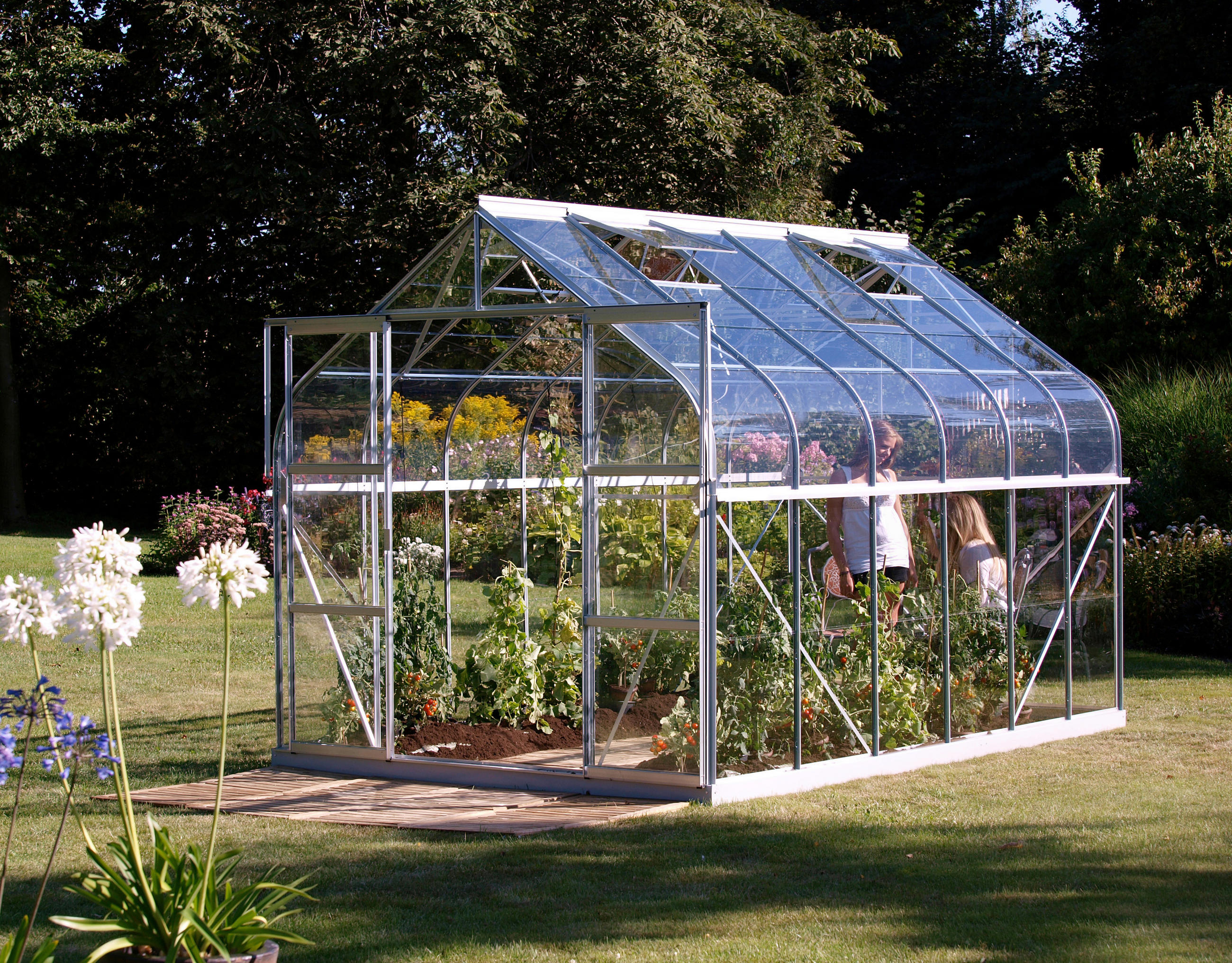 Gewächshausbausatz Diana 9900 9,9 M2 Metall/glas