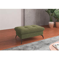 HOCKER Flachgewebe Hellgrün  - Schwarz/Hellgrün, KONVENTIONELL, Textil/Metall (102/47/69cm) - Sit & More