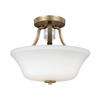 DECKENLEUCHTE  35.2/29.7 cm    - Goldfarben, Basics, Glas/Metall (35.2/29.7cm) - Elstead Lighting