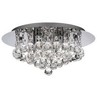 DECKENLEUCHTE  35/18 cm    - Chromfarben, KONVENTIONELL, Glas/Metall (35/18cm)
