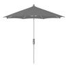 SONNENSCHIRM 300 cm Grau  - Dunkelgrau/Silberfarben, KONVENTIONELL, Textil/Metall (300/300cm) - Glatz