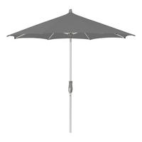 SONNENSCHIRM 300 cm Grau  - Dunkelgrau/Silberfarben, KONVENTIONELL, Textil/Metall (300/300cm) - Glatz