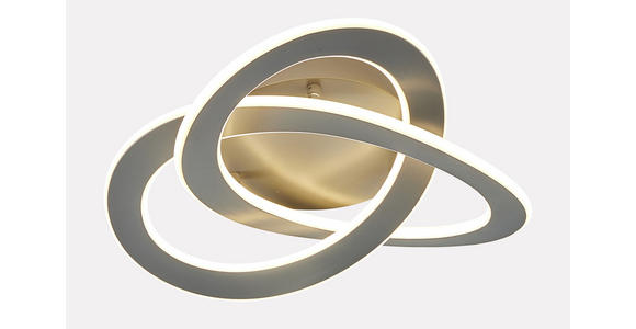 LED-DECKENLEUCHTE - Grau, Design, Metall (50/13.5cm) - Ambiente