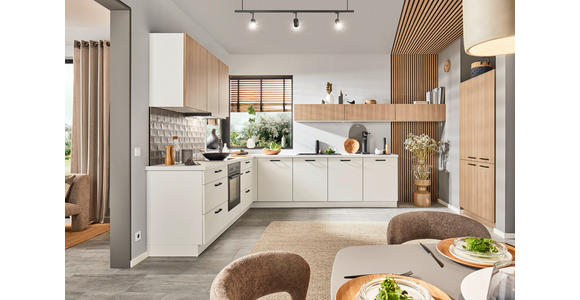 EINBAUKÜCHE - Weiß, Design, Holzwerkstoff - Dieter Knoll