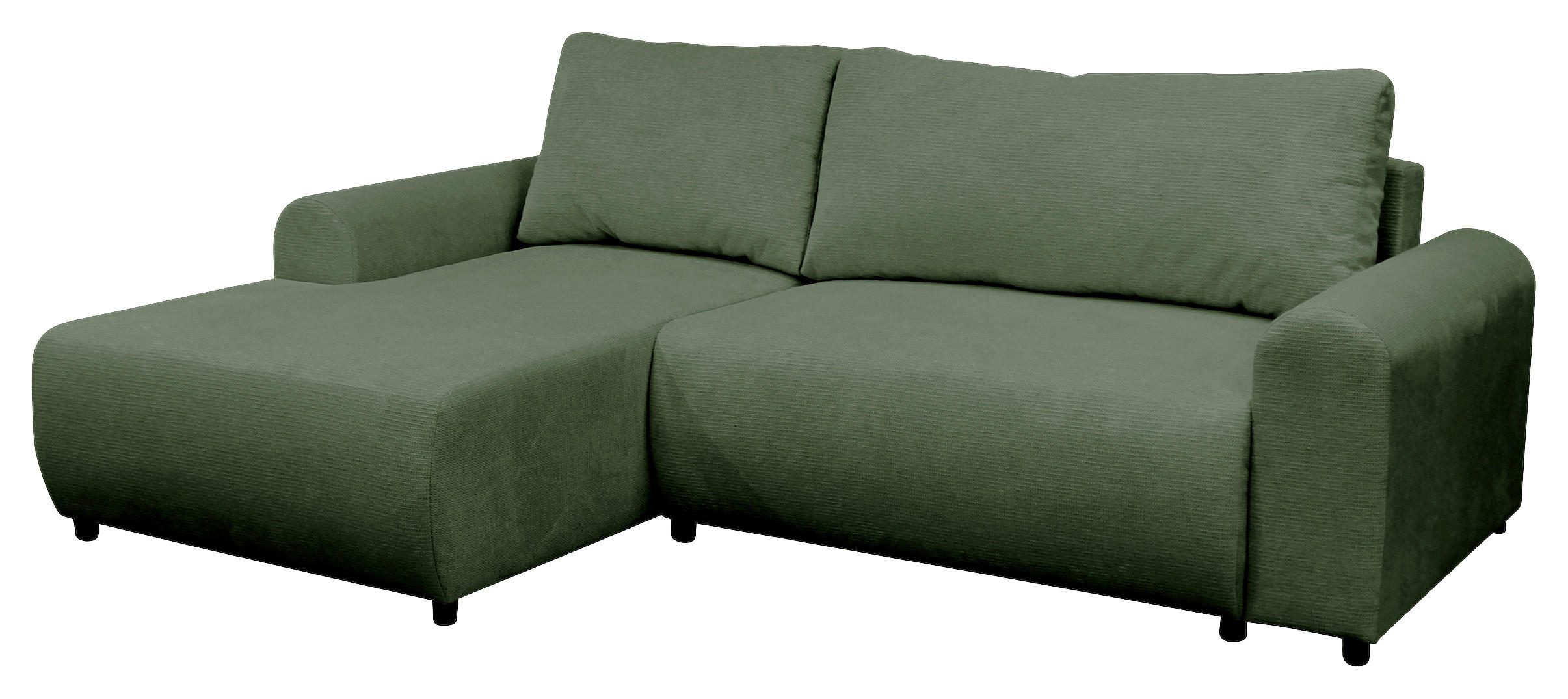 ECKSOFA Grün Struktur  - Schwarz/Grün, Design, Kunststoff/Textil (160/250cm) - MID.YOU