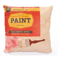 ZIERKISSEN  - Beige/Rot, Design, Textil (45/45/12cm) - Livetastic