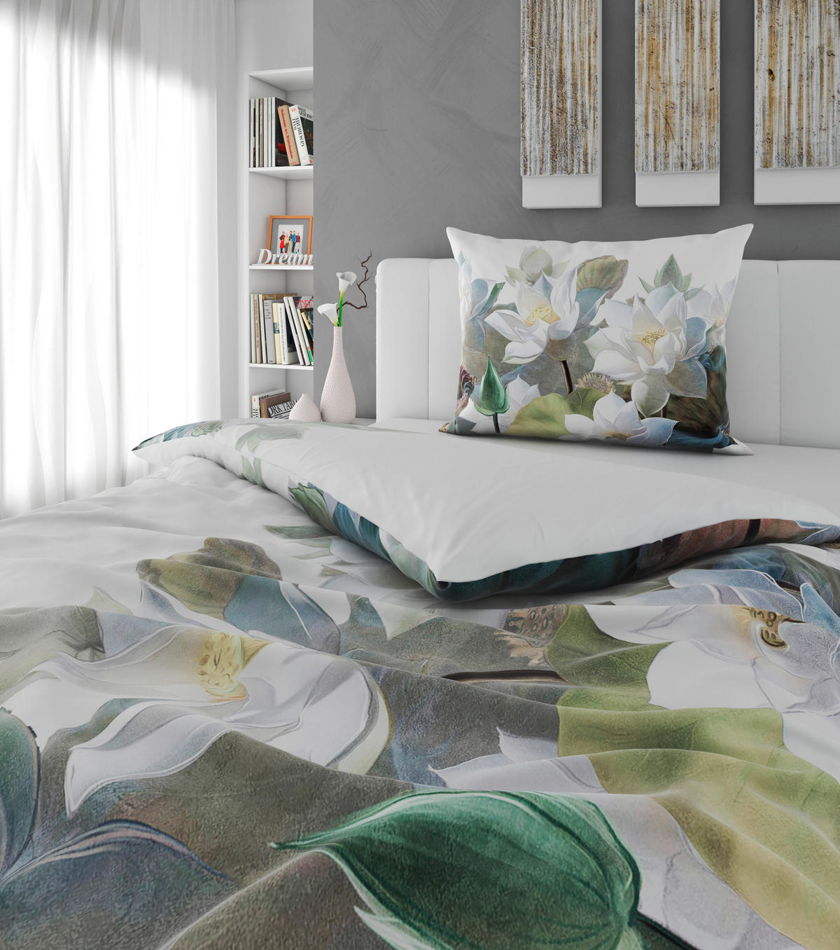 POSTELJINA SA DVA LICA 140/200 cm saten bela  - bela, Osnovno, tekstil (140/200cm) - Esposa