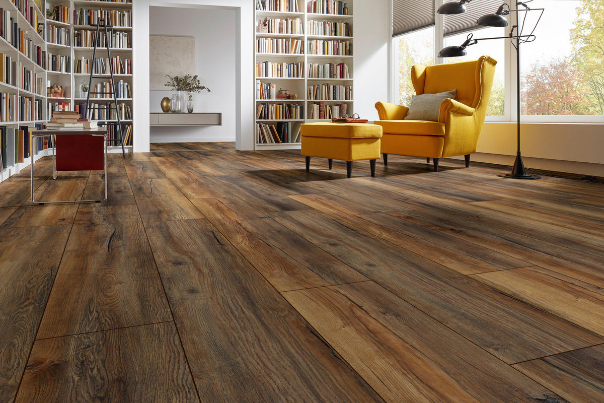 LAMINATBODEN Exquisit Plus  - Eichefarben, KONVENTIONELL, Holz (138.0/24.4/0.8cm)