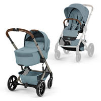 KOMBINIRANA DJEČJA KOLICA  Balios S Lux TPE inkl. Fold-Carrycot  - svijetlo plava/taupe, Basics, tekstil/metal (87/60/108cm) - cybex GOLD