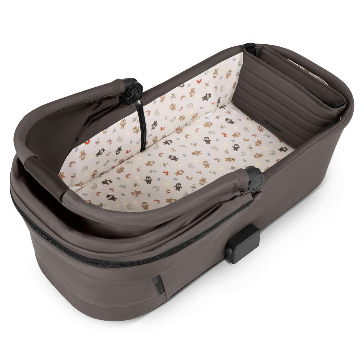 KINDERWAGENSET Salsa 5 Air Starter Set - Teddy  - Sandfarben/Schwarz, Basics, Textil/Metall (95,5/63/118cm) - ABC Design