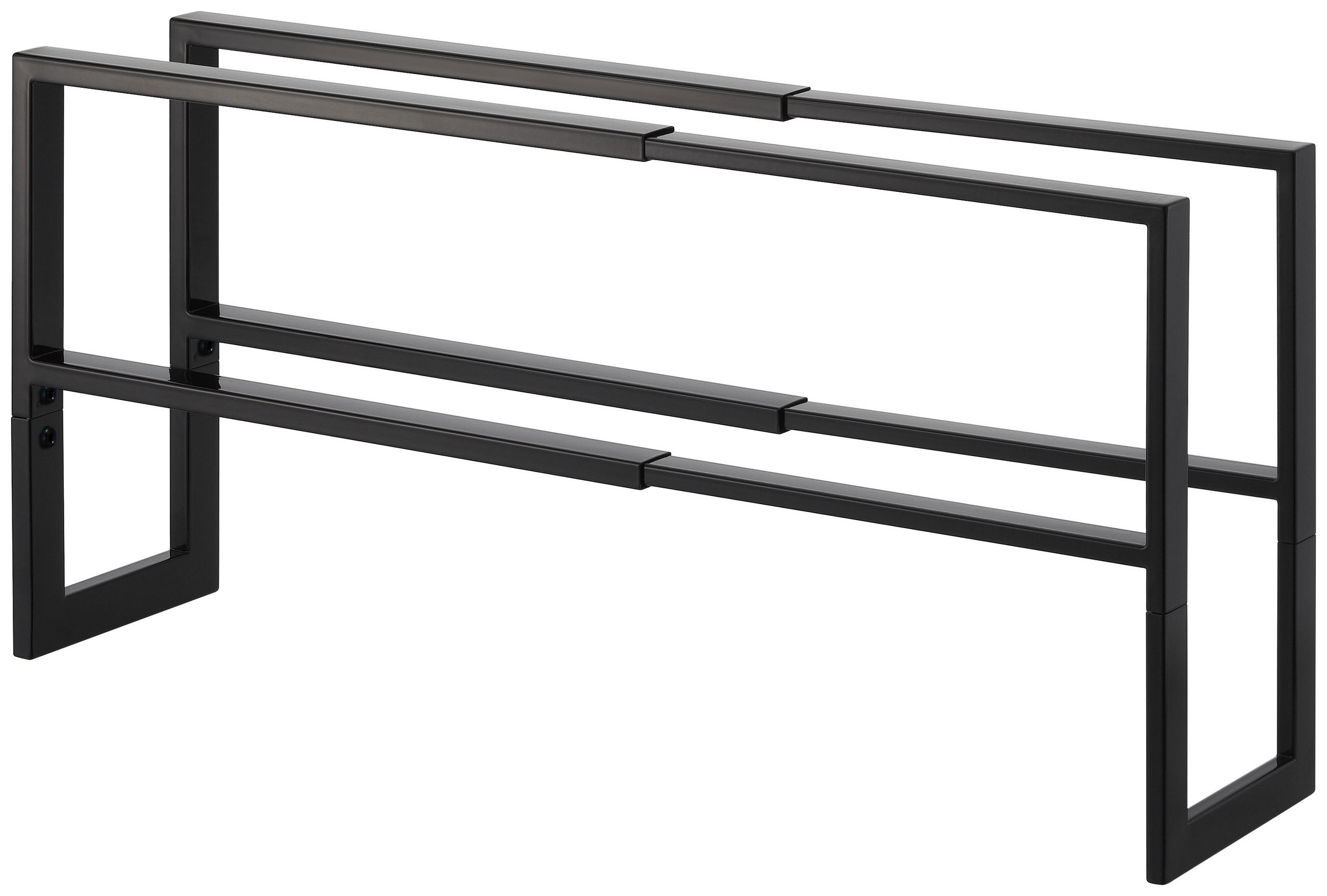 SCHUHREGAL  - Schwarz, Basics, Metall (38/15/30cm)