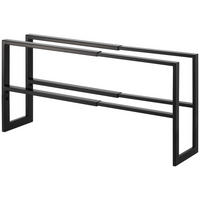 SCHUHREGAL  - Schwarz, Basics, Metall (38/15/30cm)