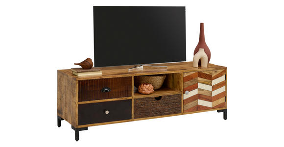 LOWBOARD  in 150/50/45 cm  - Multicolor/Braun, LIFESTYLE, Keramik/Holz (150/50/45cm) - Landscape