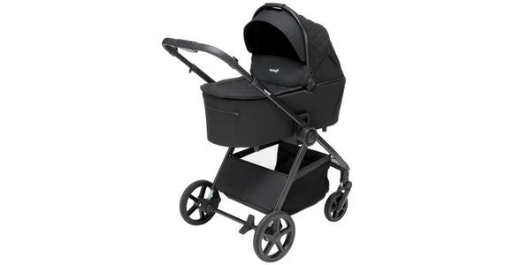 KINDERWAGENSET  - Schwarz, Basics, Textil/Metall - My Baby Lou